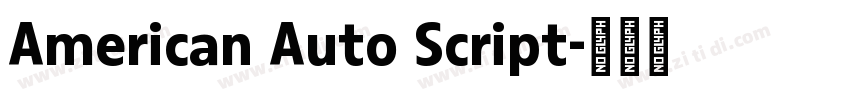 American Auto Script字体转换